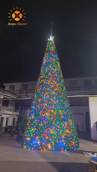 Wooden Handmade LED Lighting Decorated Christmas Tree