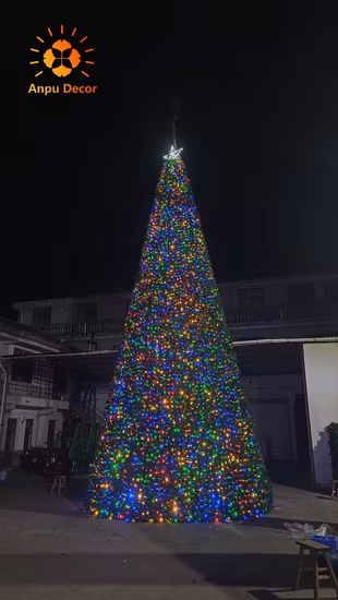 Wooden Handmade LED Lighting Decorated Christmas Tree