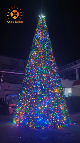 Wooden Handmade LED Lighting Decorated Christmas Tree