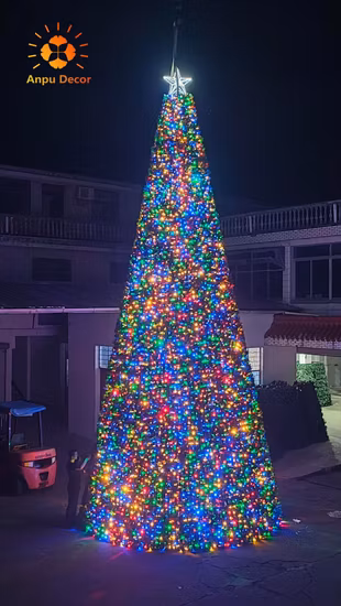 Wooden Handmade LED Lighting Decorated Christmas Tree