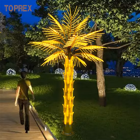 Toprex Decoração para Eventos de Natal ao Ar Livre Lâmpada Eléctrica Iluminada LED Palmeira