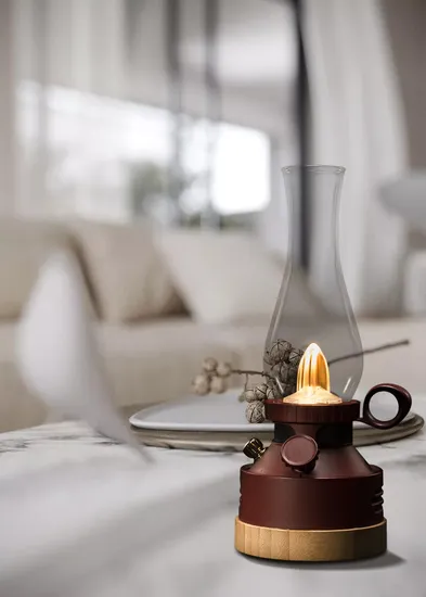 Lanterna portátil de música com luz LED e som com alto-falante Bluetooth R