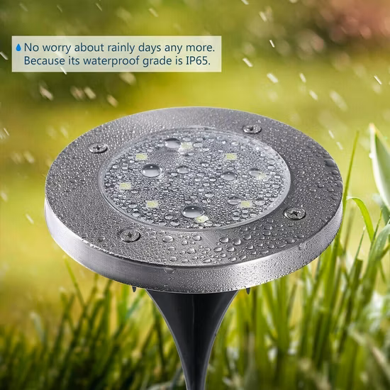 Luz solar de jardim de alta qualidade à prova d'água IP65 externa LED luz solar de jardim que muda de cor luz solar de jardim