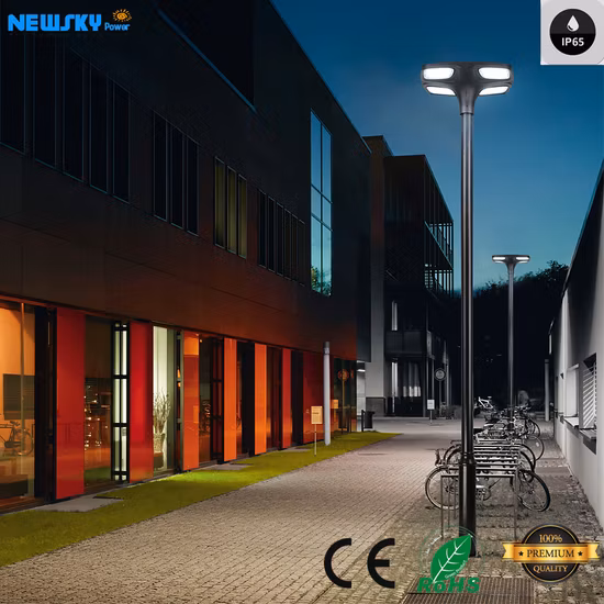 Lanterna de estrada de jardim com energia solar para casa inteligente