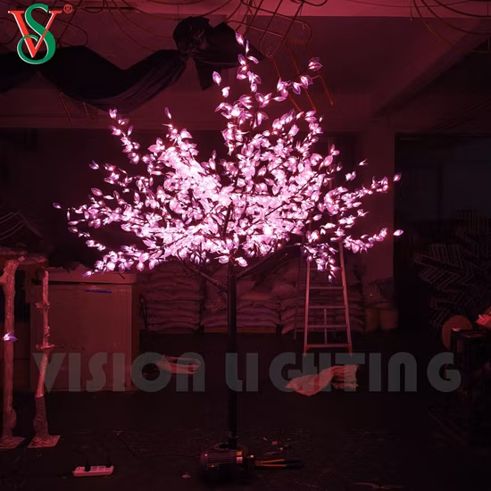 Parque ao ar livre jardim paisagístico decorativo led salgueiro-chorão artificial