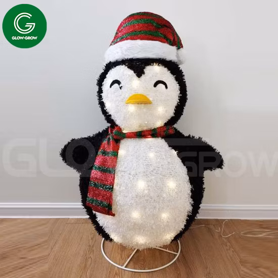 1,2m 3D Dobrável Boneco de Neve com Motivo LED Luz de Fada para Decoração de Casa de Natal